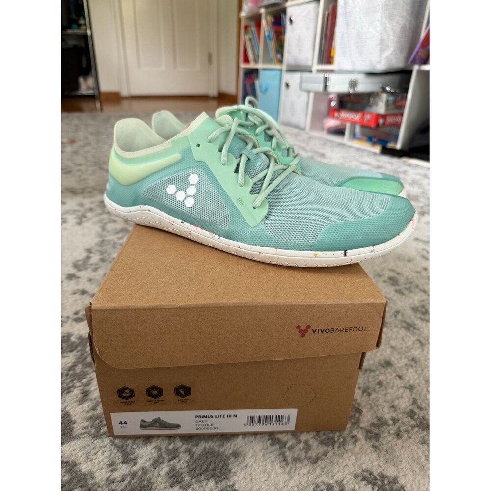 Vivo Barefoot Mint Green Men's Athletic Shoes Primus Lite III 44EU